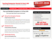 Tablet Screenshot of dumpsterrentalstpaulmn.net